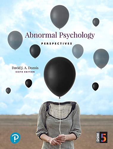 Abnormal Psychology: Perspectives [hardcover] Dozois, David [Jan 01, 2018]