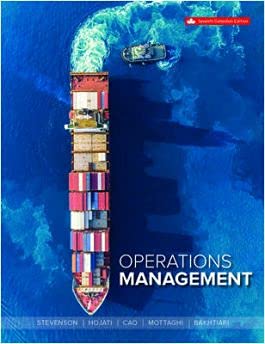 Operations Management 7th Edition [paperback] William J Stevenson,Hydeh Mottaghi,Behrouz Bakhtiari [Jan 01, 2021]