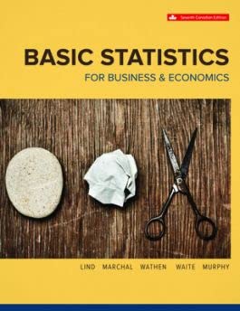 Basic Statistics For Business And Economics 7th Edition [paperback] Douglas A. Lind, William G. Marchal, Samuel A. Wathen, Carol Ann Waite, Kevin Murphy [Jan 01, 2022]