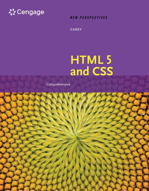 New Perspectives on HTML 5 and CSS: Comprehensive: Comprehensive [paperback] Carey, Patrick M. [Jan 01, 2020]