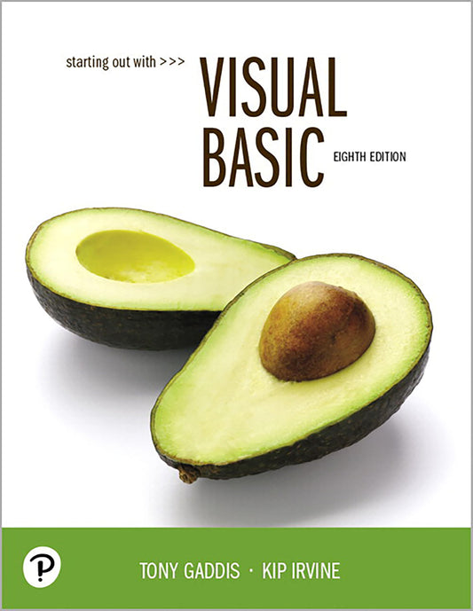 Starting Out With Visual Basic [paperback] Gaddis, Tony,Irvine, Kip [Apr 18, 2019]