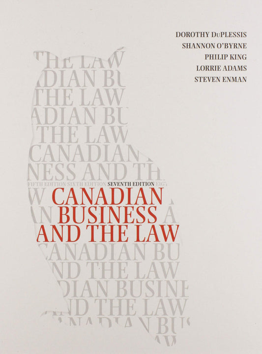 Canadian Business and the Law [hardcover]