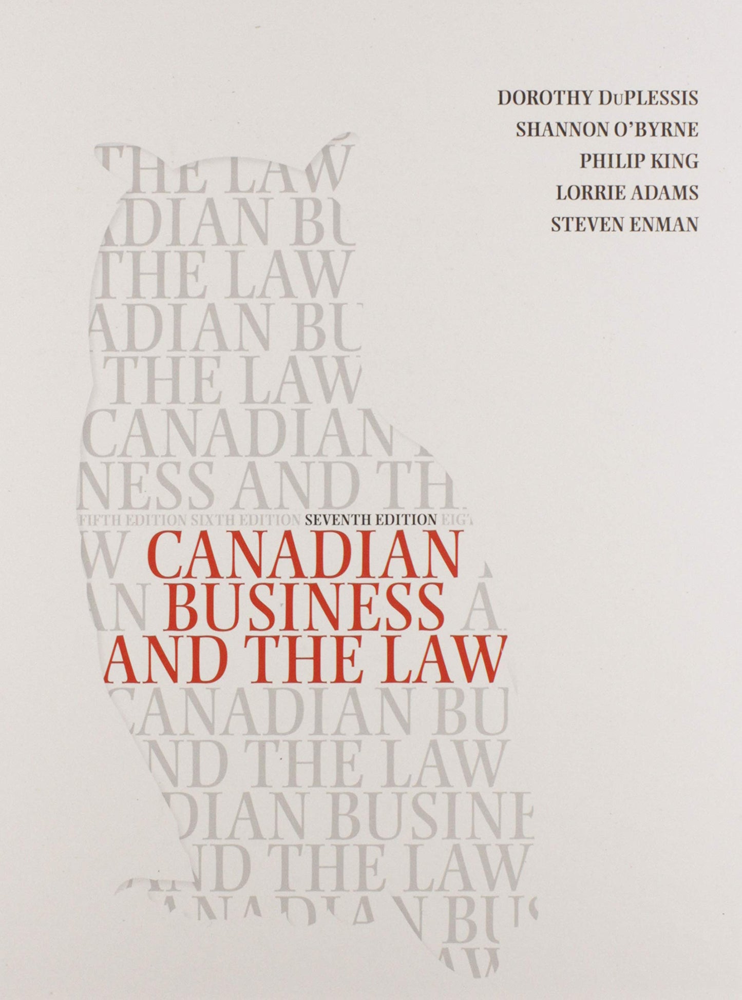 Canadian Business and the Law [hardcover]